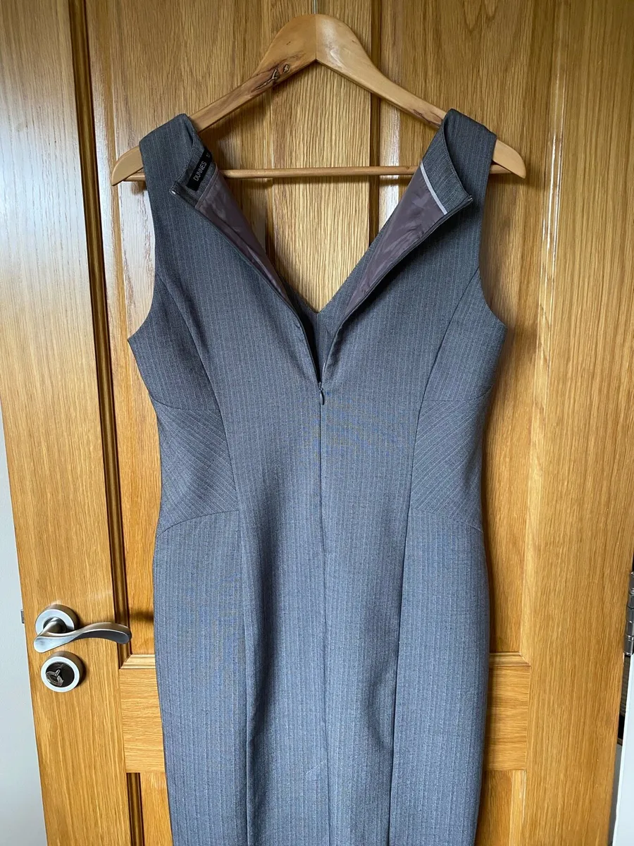 Women’s Grey Casual Formal Dress Dunnes Stores - Image 4