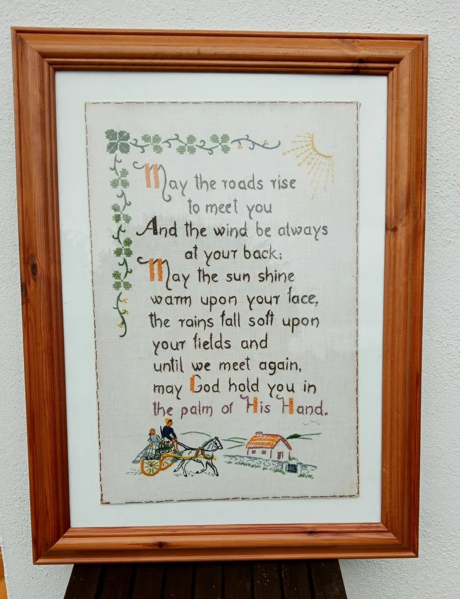 Original Needlework  Old Irish Proverb
