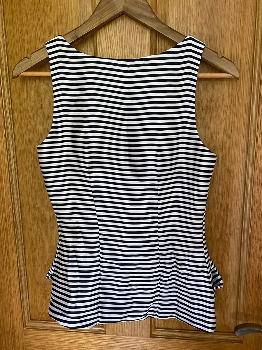 Women’s H&M Navy Striped Vest Elegant Top - Image 2