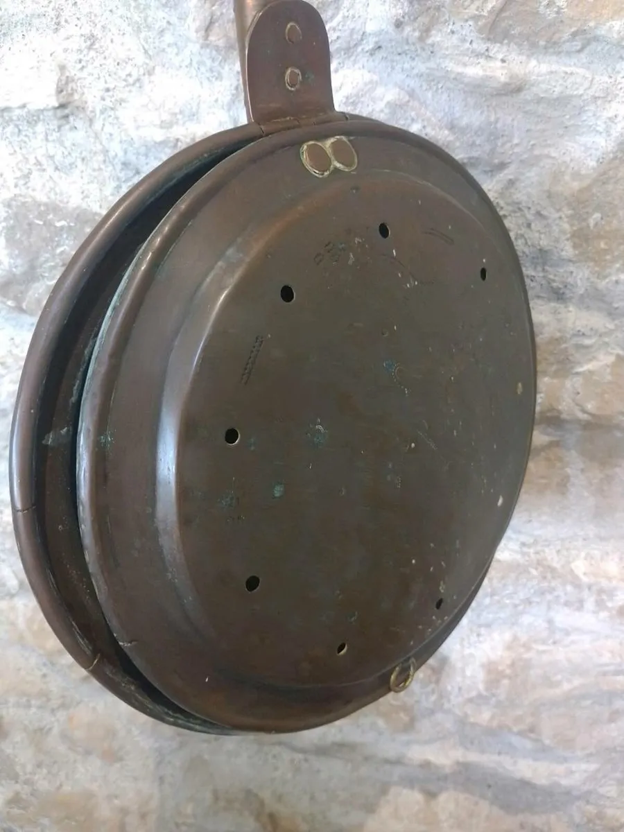 1800 antique bed warmer - Image 4