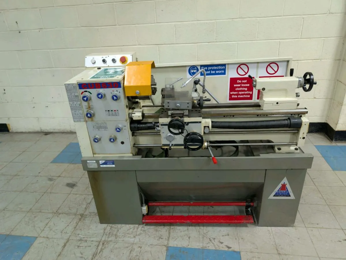 Ex school Chester metal lathe CUB630 - Image 1