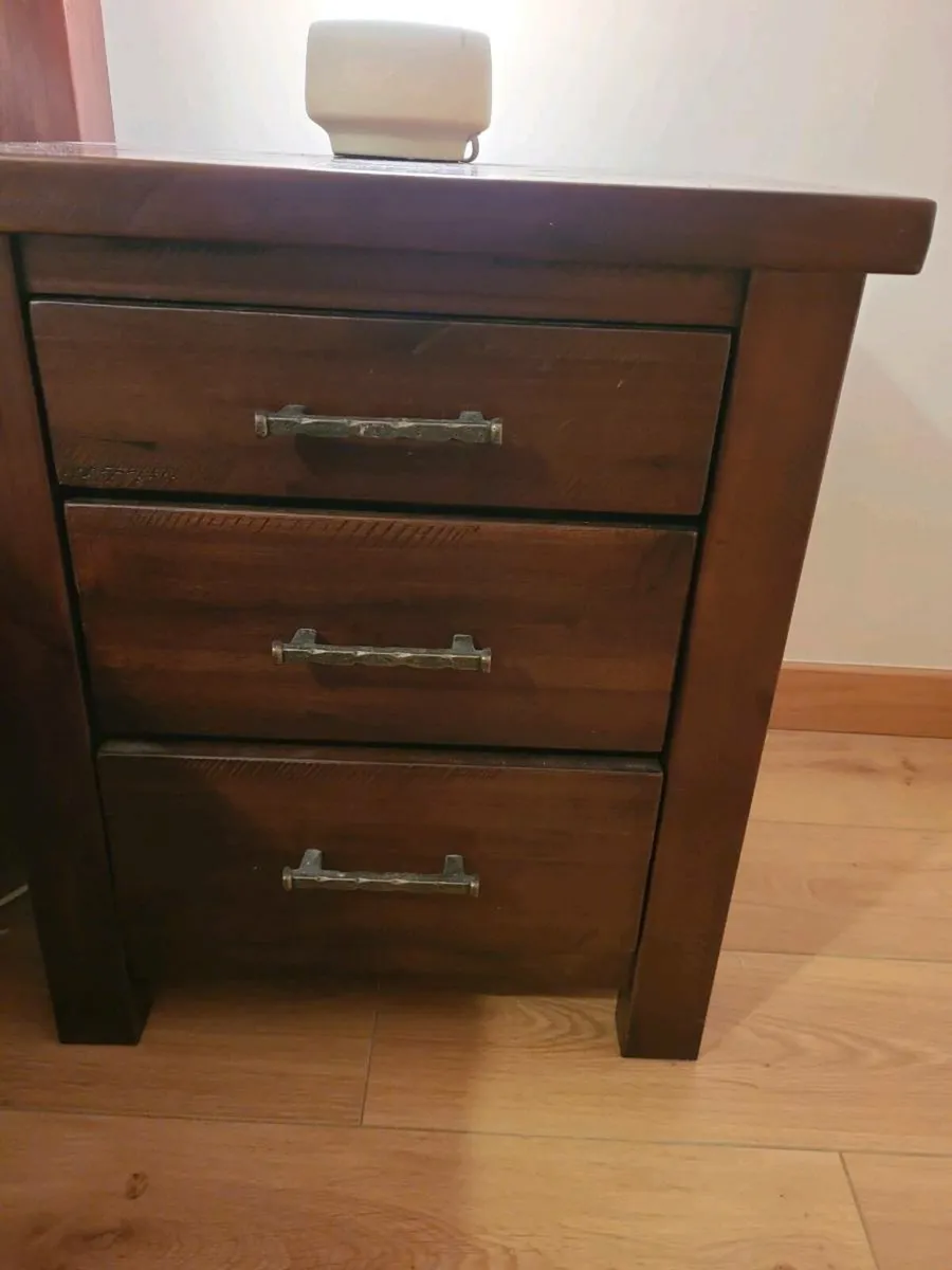 King size bed, lockers and dresser - Image 3