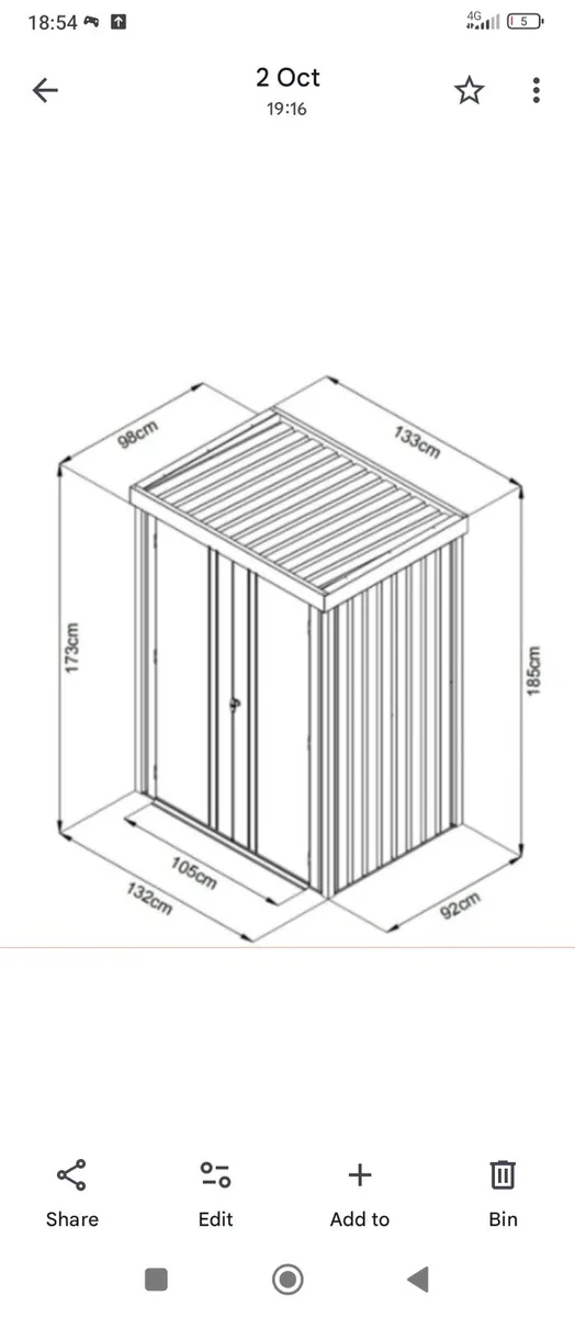 Garden / Patio Shed - Image 4