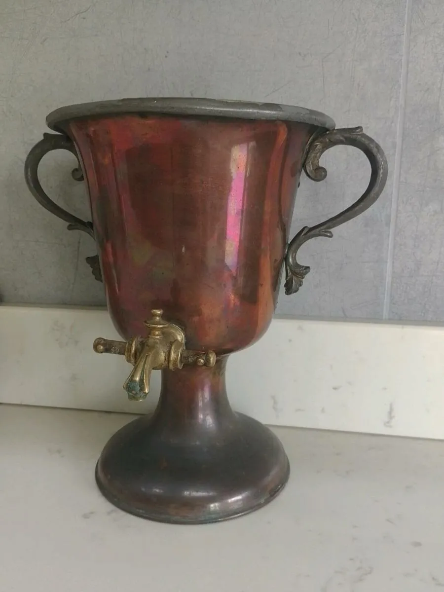 Antique samovar tea urn - Image 1