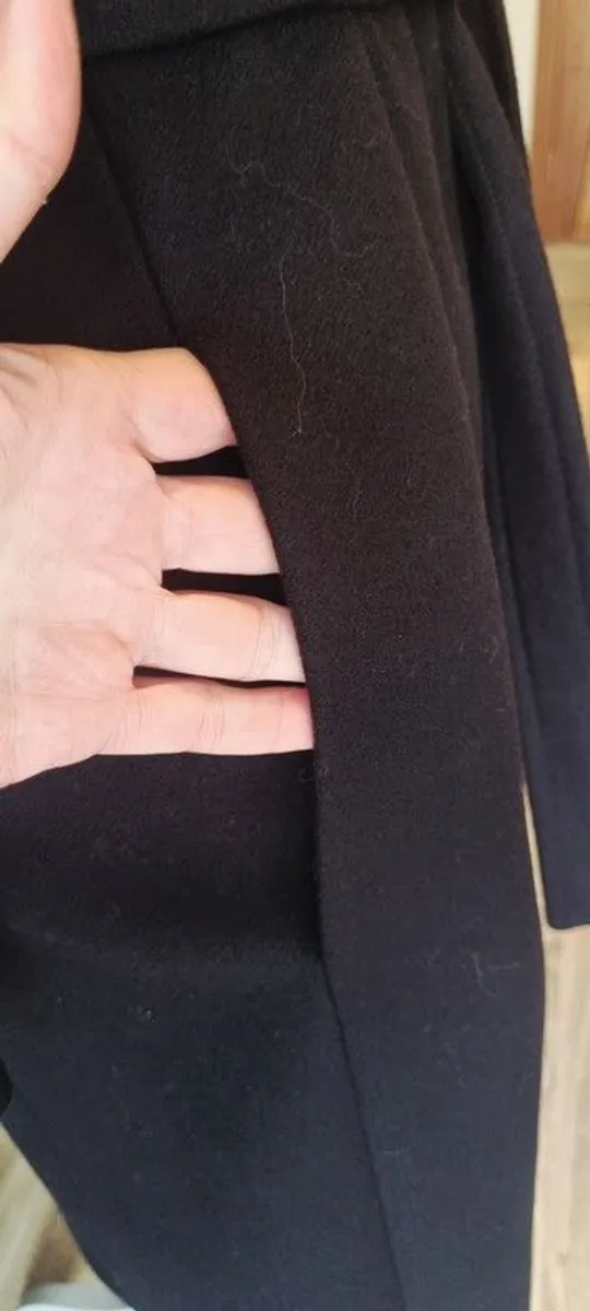 Long black wool Massimo Dutti Coat - Image 4
