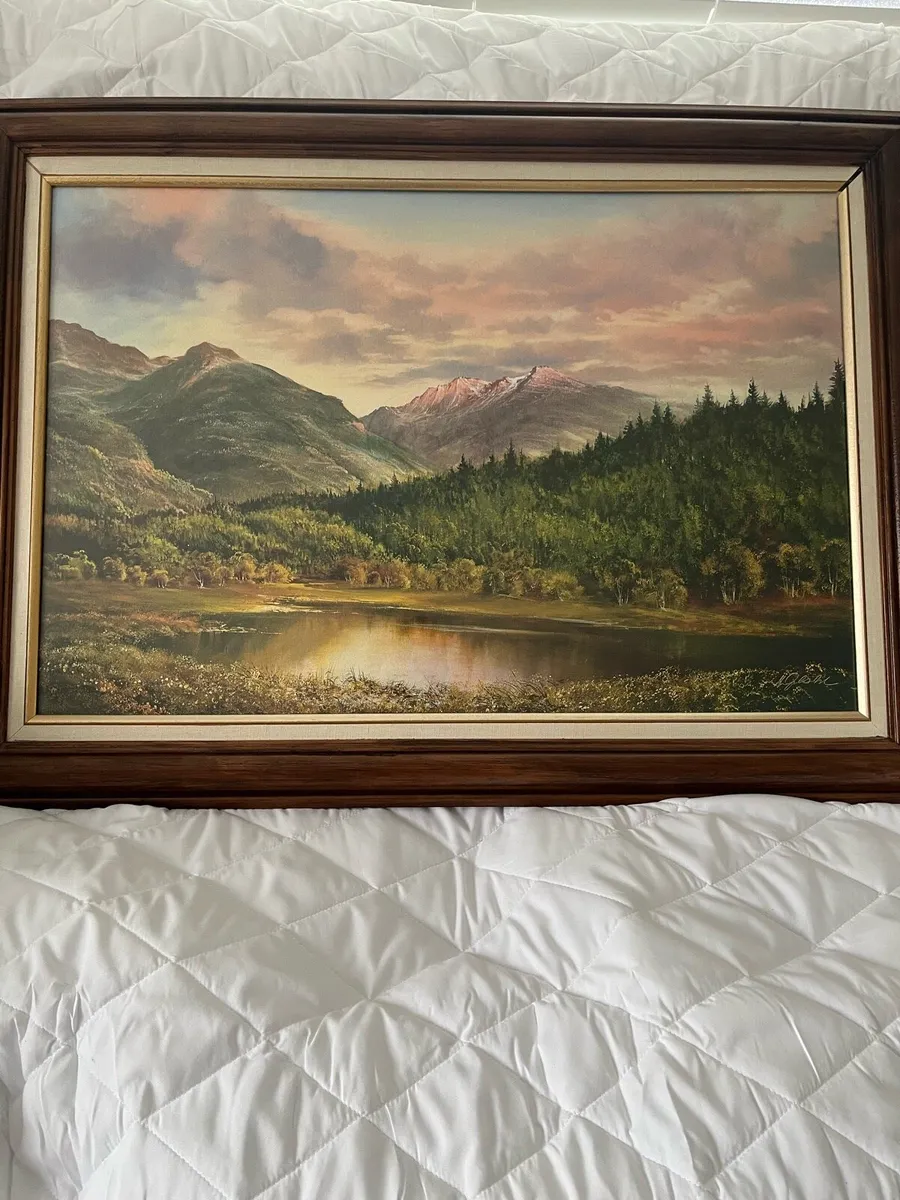 2 Large Framed Pictures - Image 1