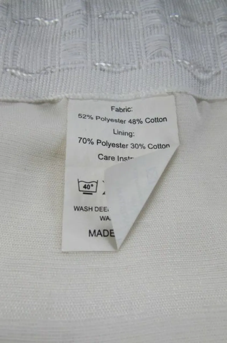 Cream Curtains with Tie Backs for Sale - Image 3