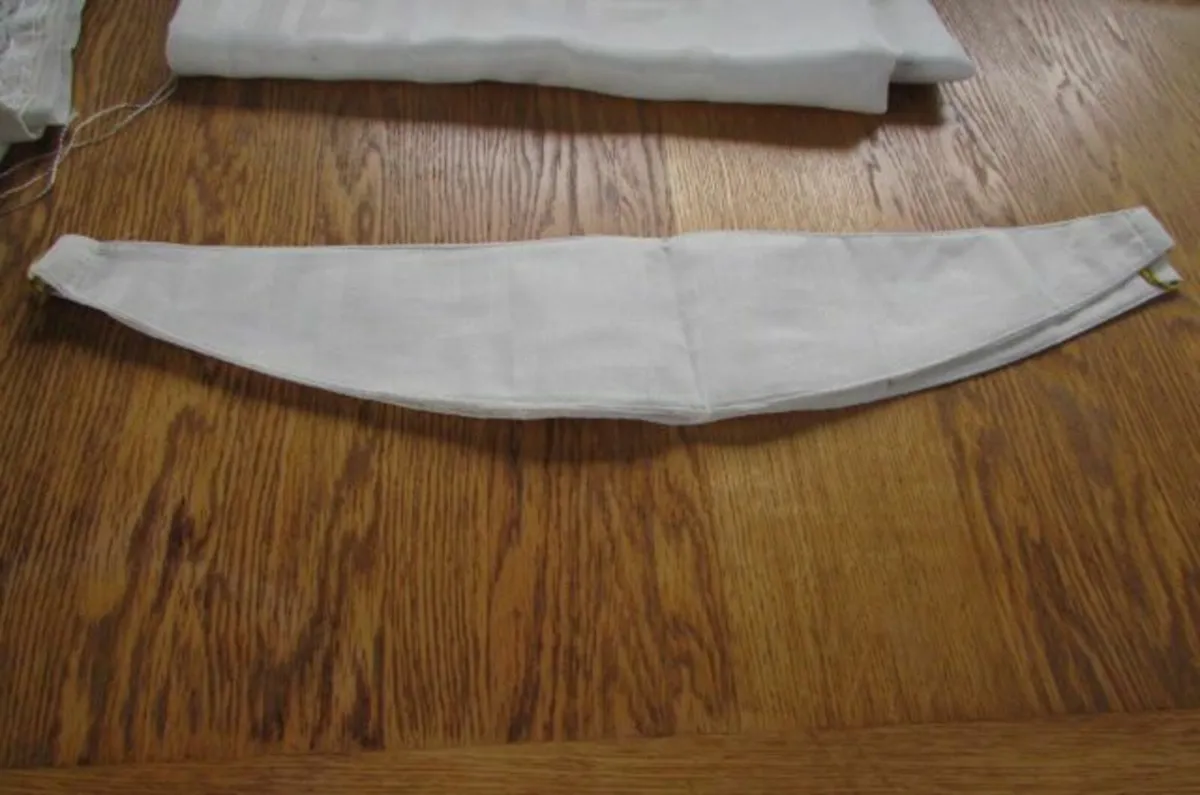 Cream Curtains with Tie Backs for Sale - Image 4