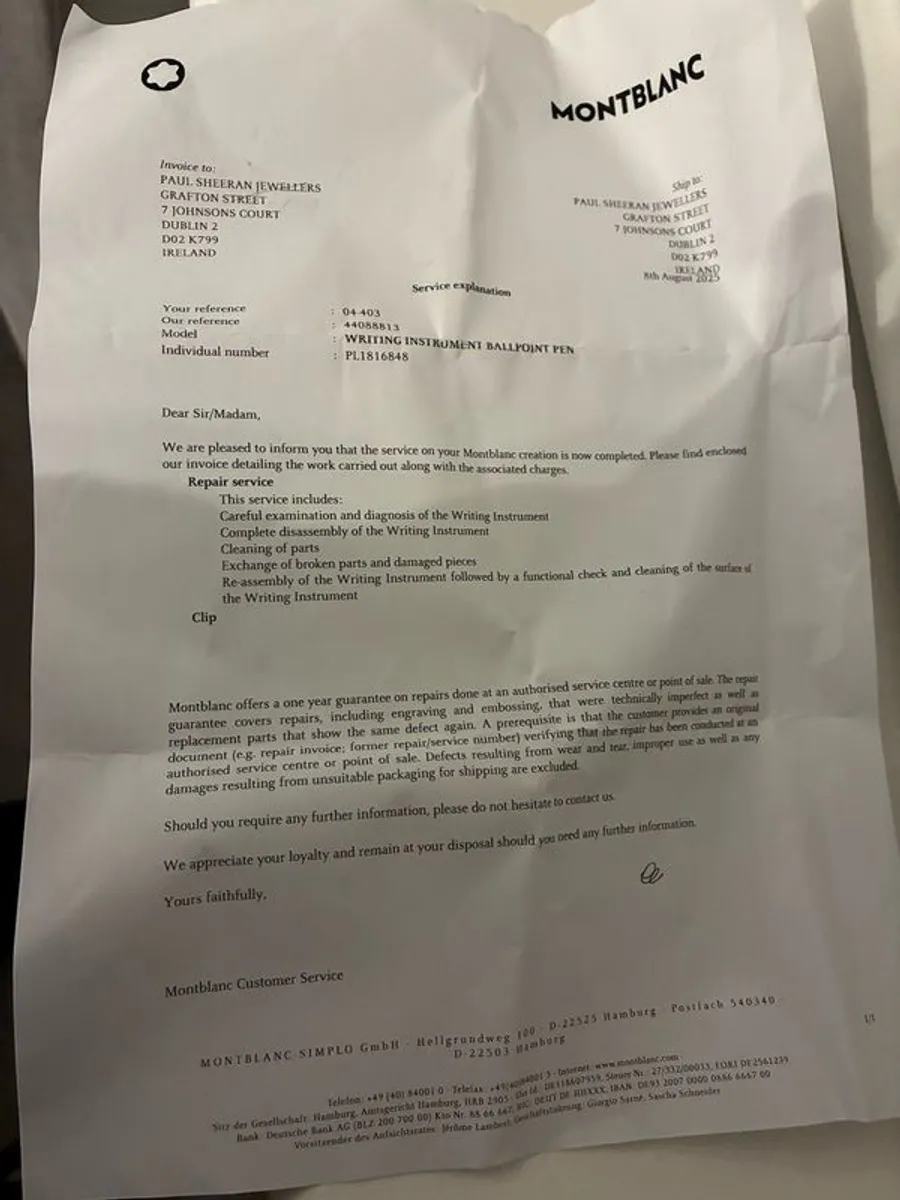 Mont Blanc Ballpoint Pen - Image 2