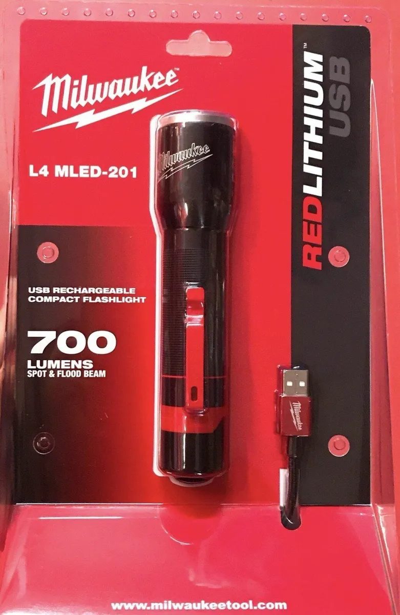 Milwaukee 700Lumen LED Rechargeable Torch Light - Image 1