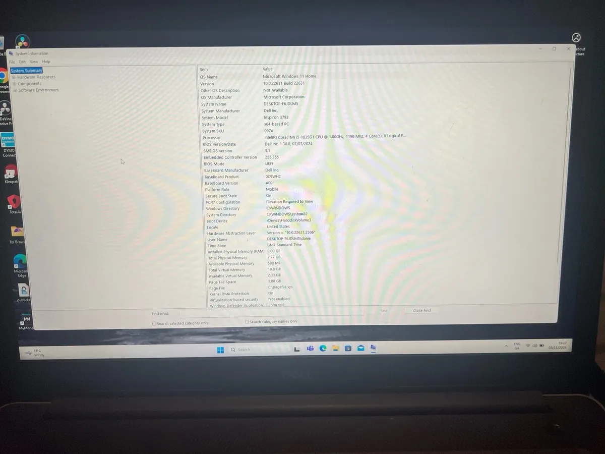 Dell Inspiron 17 3793- 17.3” laptop - Image 3