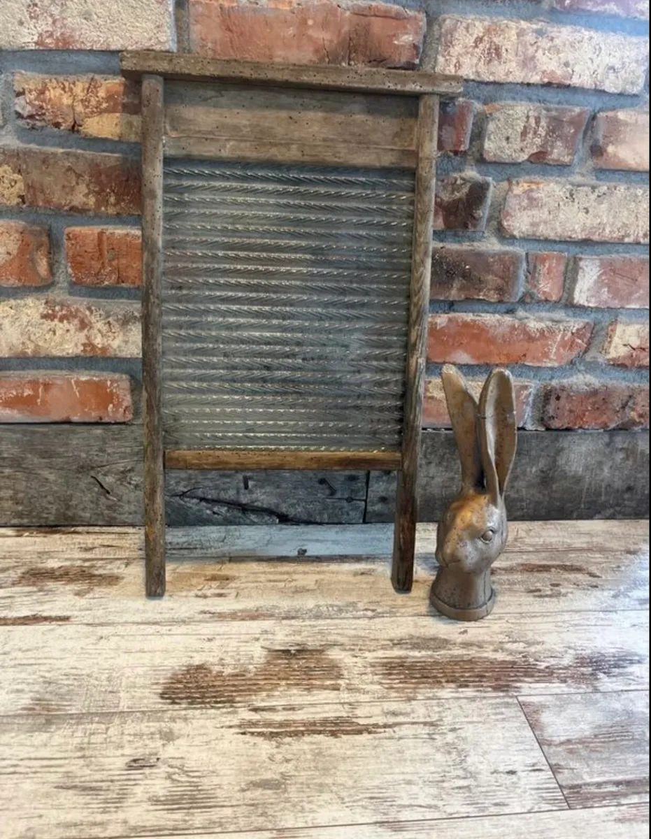 Vintage Glass Washboard - Image 1