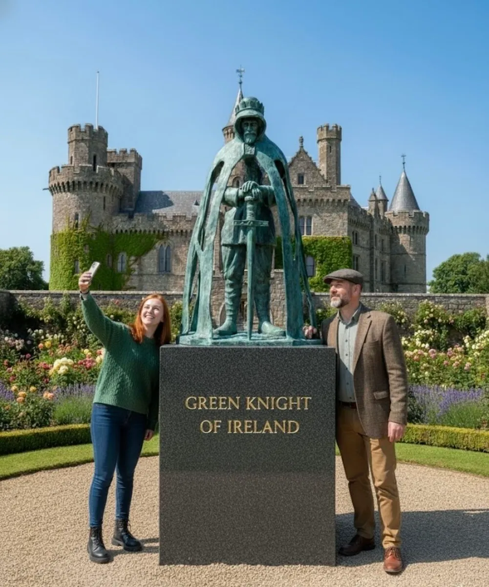 Bronze GREEN KNIGHT OF IRELAND - Image 1