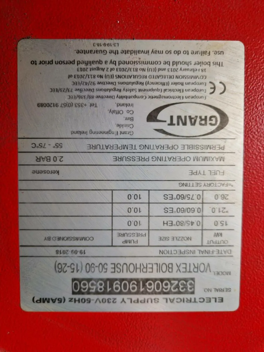 Grant Boiler - Image 2