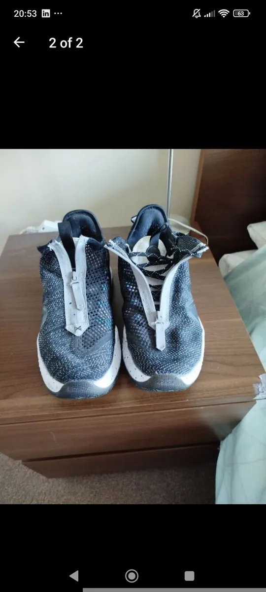 Nike PG 4 Heather Black basketball shoes - Image 2