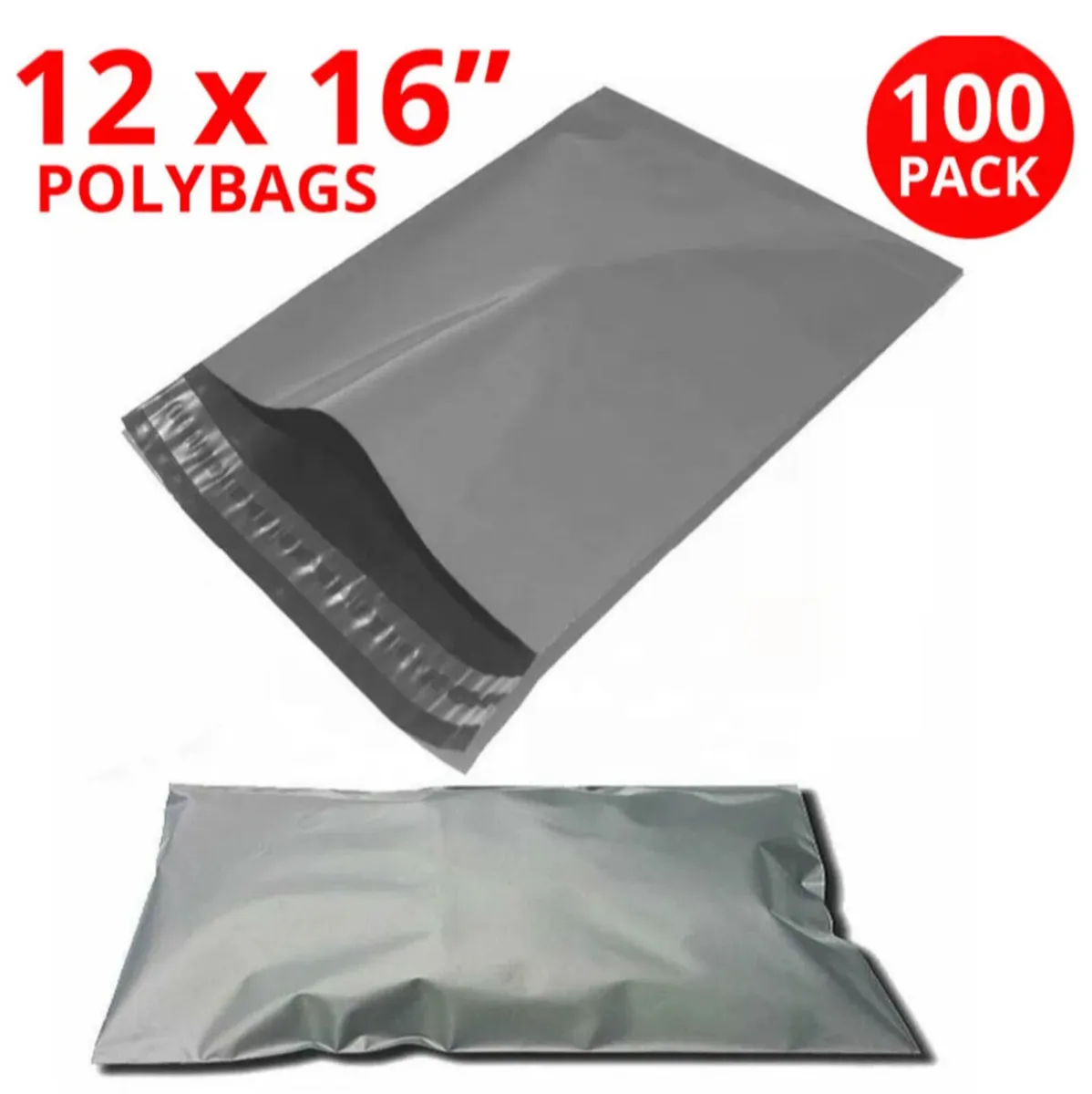 100 Large Mailing Bags - 12" x 16" 305mm x 405mm - Image 1