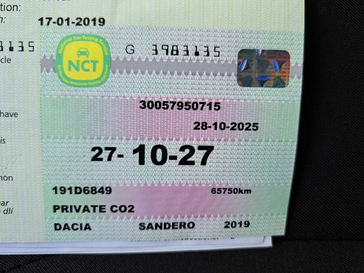 Dacia Sandero 2019 1.0 petrol 65k KM New Nct 10/27 - Image 4