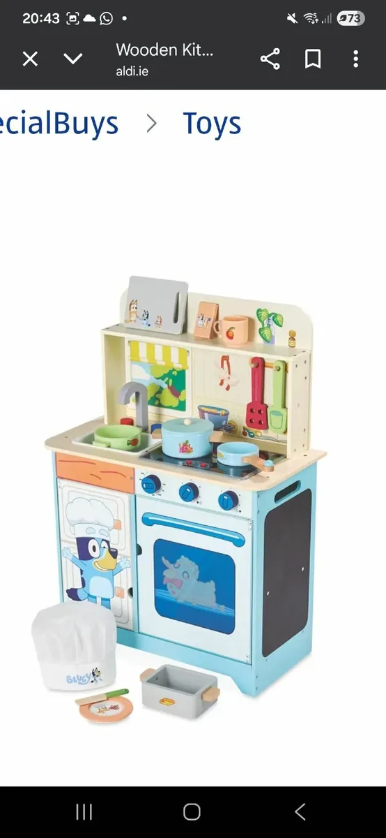 Bluey Wooden Kids Kitchen - Image 3