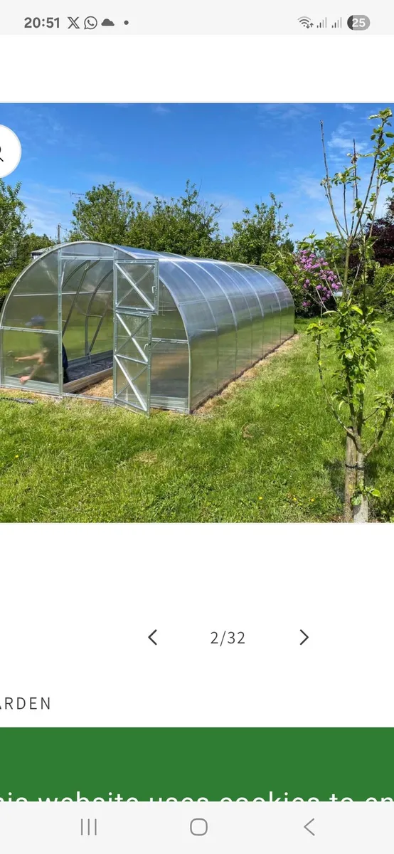 Green house 3m x 8m - Image 1