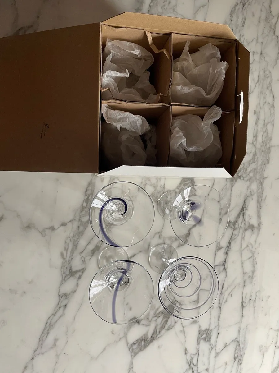 LSA Violet Jazz 4 Handmade Cocktail Glasses - Image 4