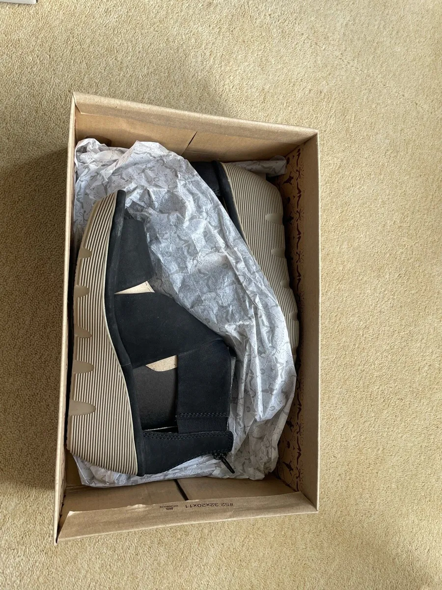 Clarks Clarene Glamor Black Nubuck Sandals Size 4 - Image 4