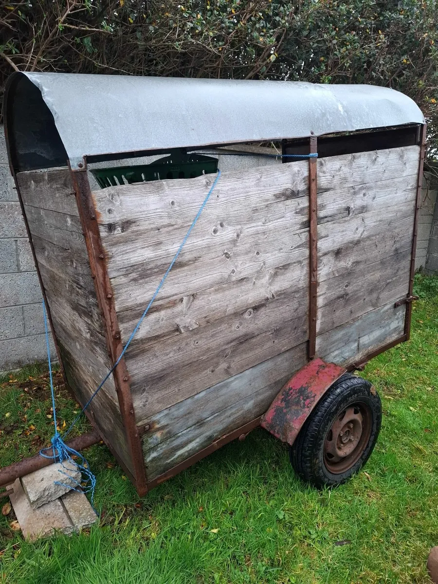 6ft x 4ft Car / Sheep Trailer and Vintage Pulper - Image 1