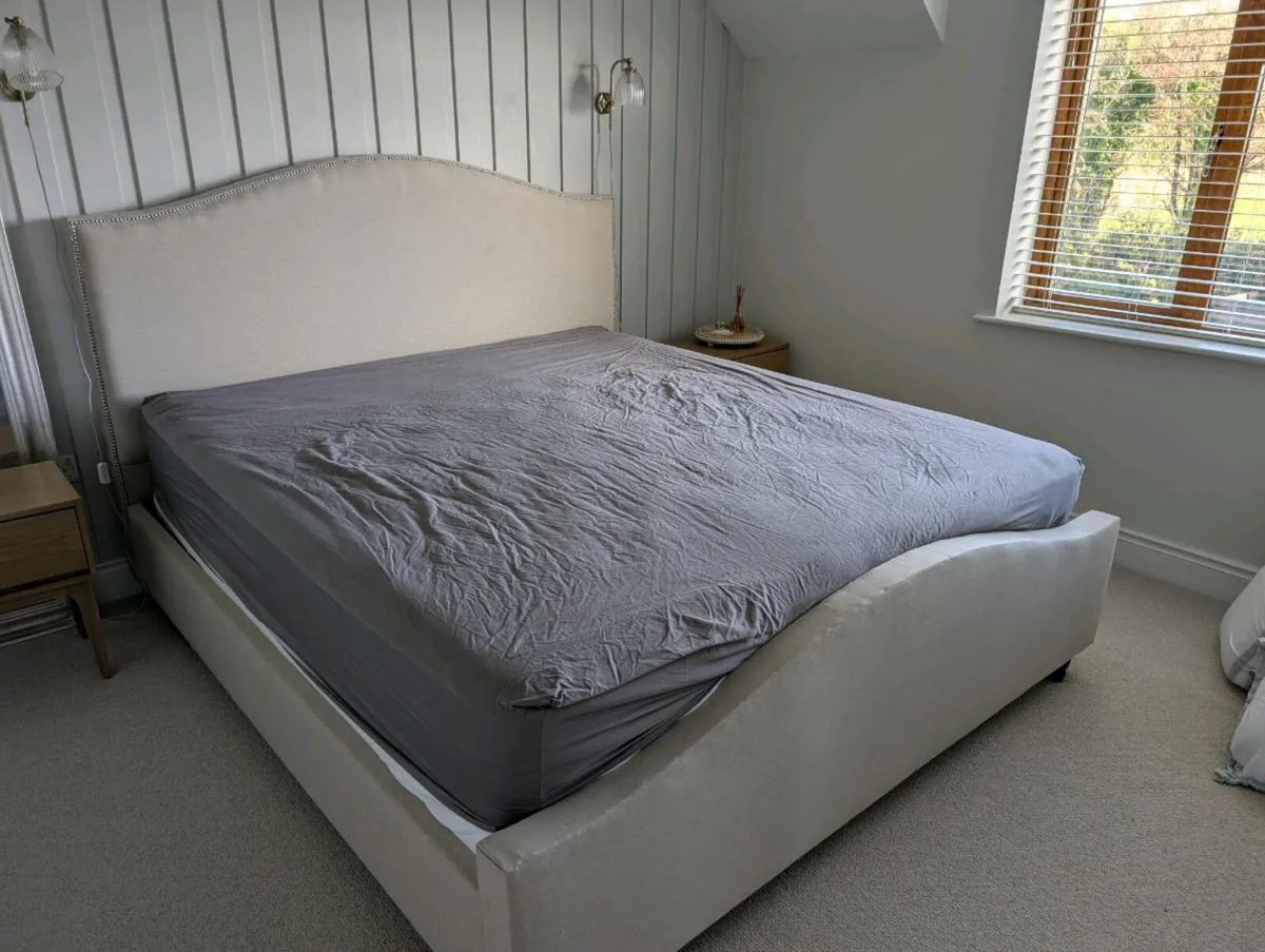 Super king bed +Mattress - Image 1