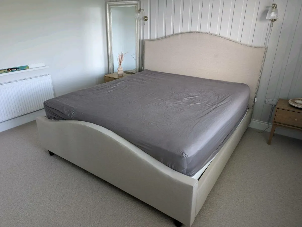 Super king bed +Mattress - Image 2