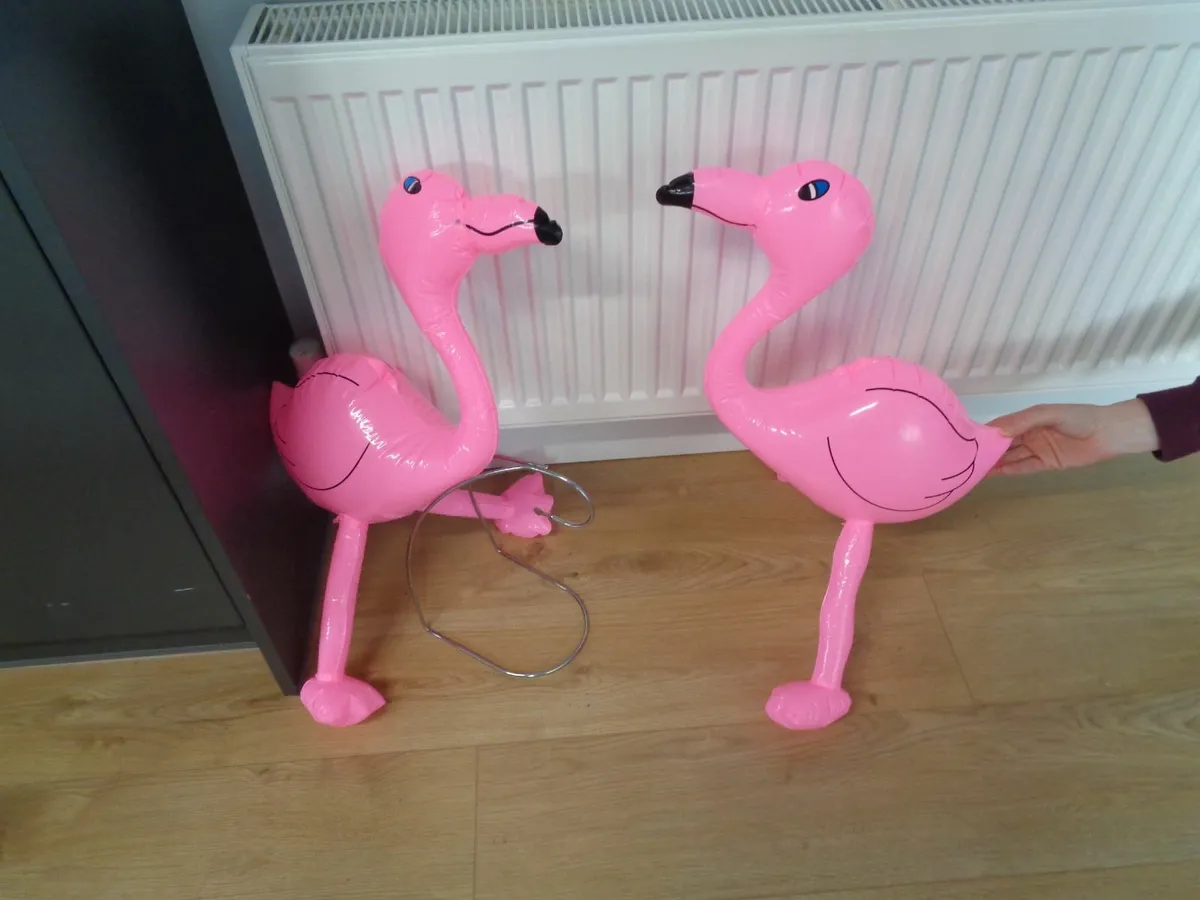 Inflatable Pink Flamingo's x 2 for Sale - Image 3
