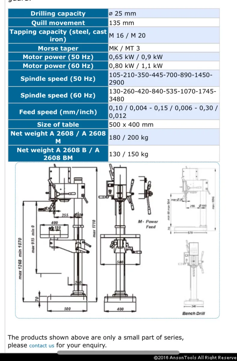 Arboga geared drills ex school - Image 3