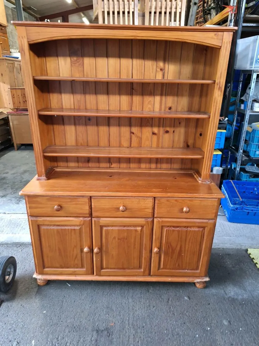 Pine kitchen dresser  NEED SOME WORK (DELIVERY) - Image 1
