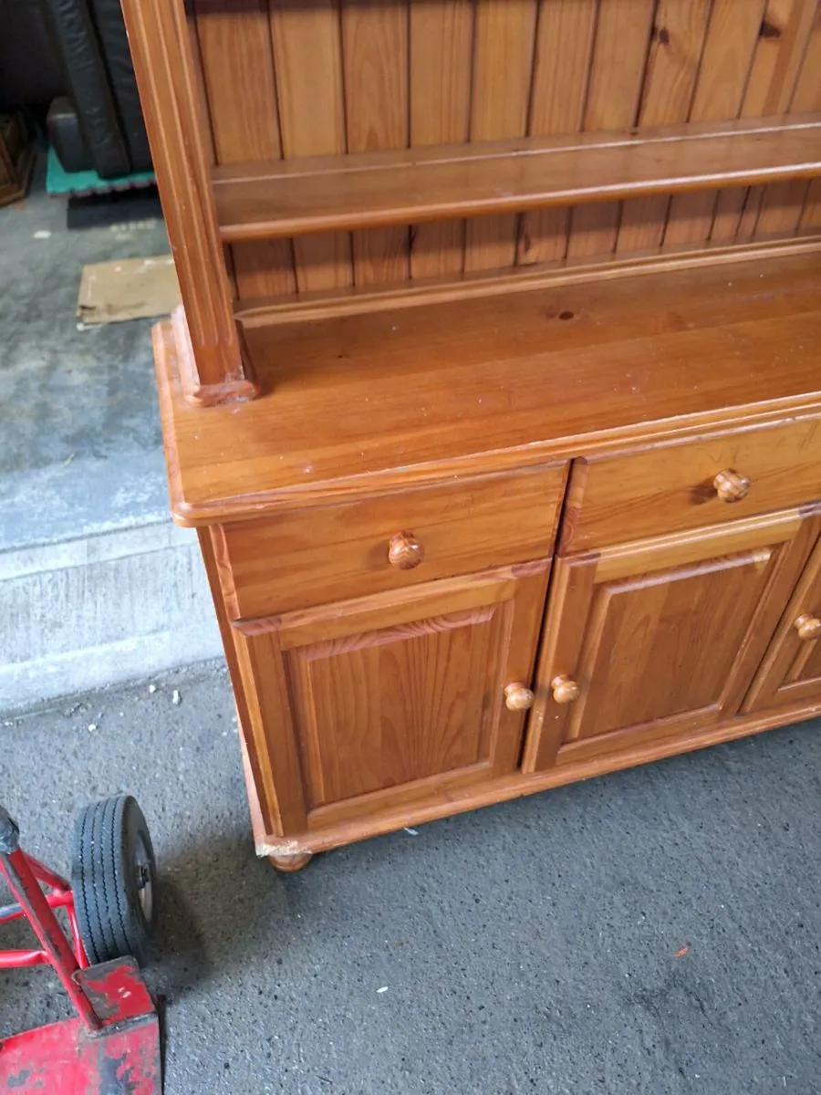 Pine kitchen dresser  NEED SOME WORK (DELIVERY) - Image 2