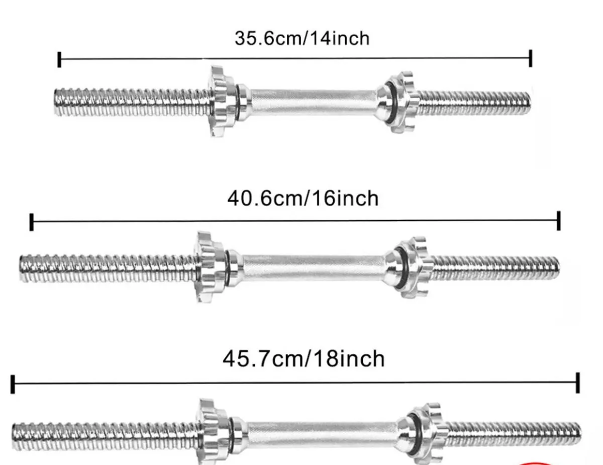 2 x Dumbbells Bar Set NEW 14” 16” or 18” - Image 4