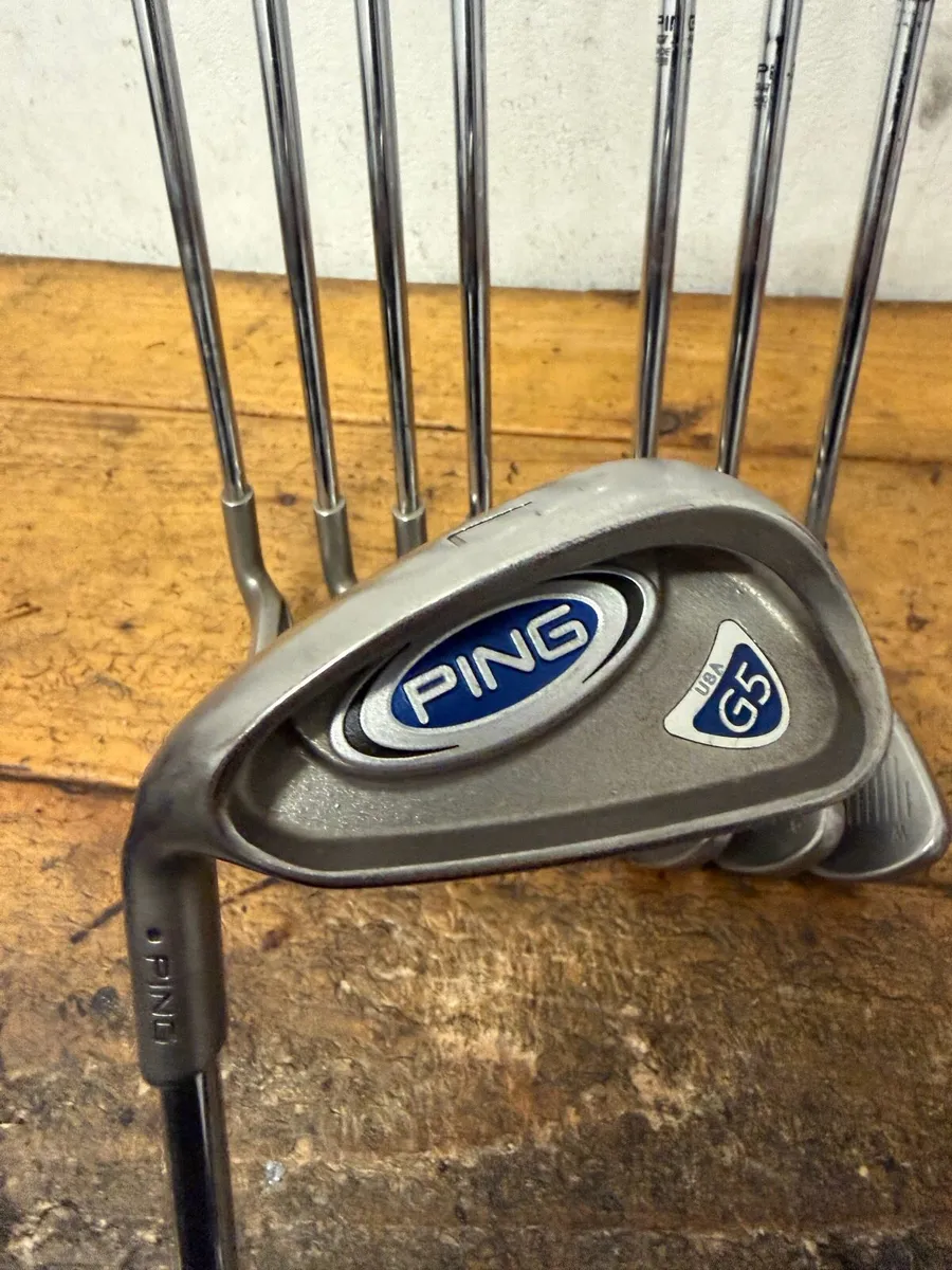 Left Handed Ping Golf G5 Irons 3-PW R Flex - Image 1