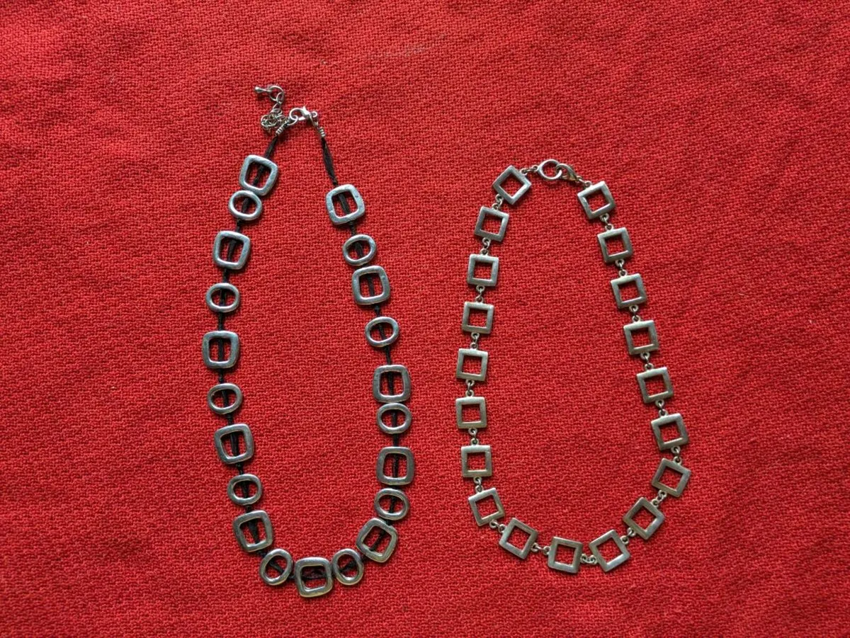 3 silver necklaces - Image 2