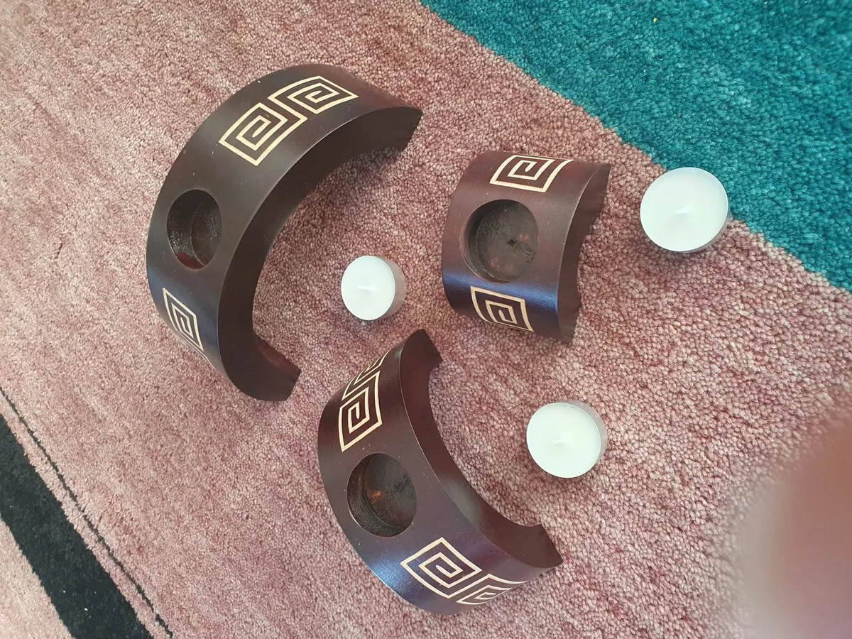 Trio of Tea Light Holders - Image 1