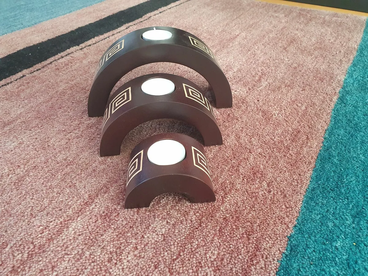 Trio of Tea Light Holders - Image 3