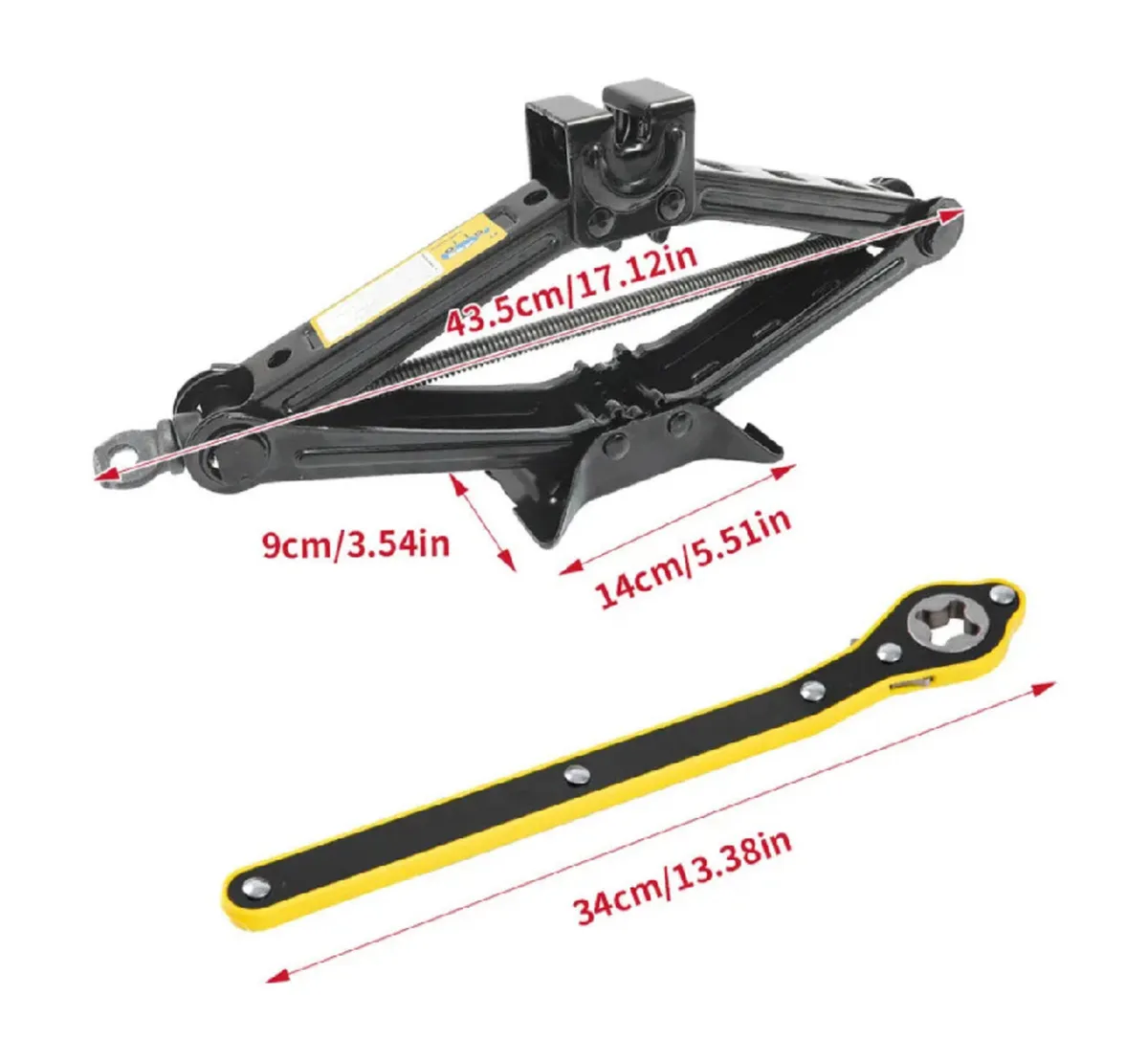 NEW 2.5 Ton Tonne Scissor Jack Lift - Image 2
