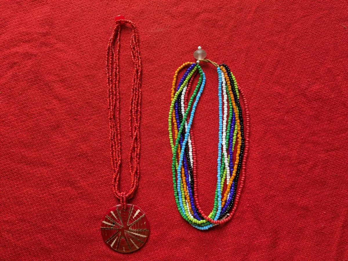 2 beaded necklaces
