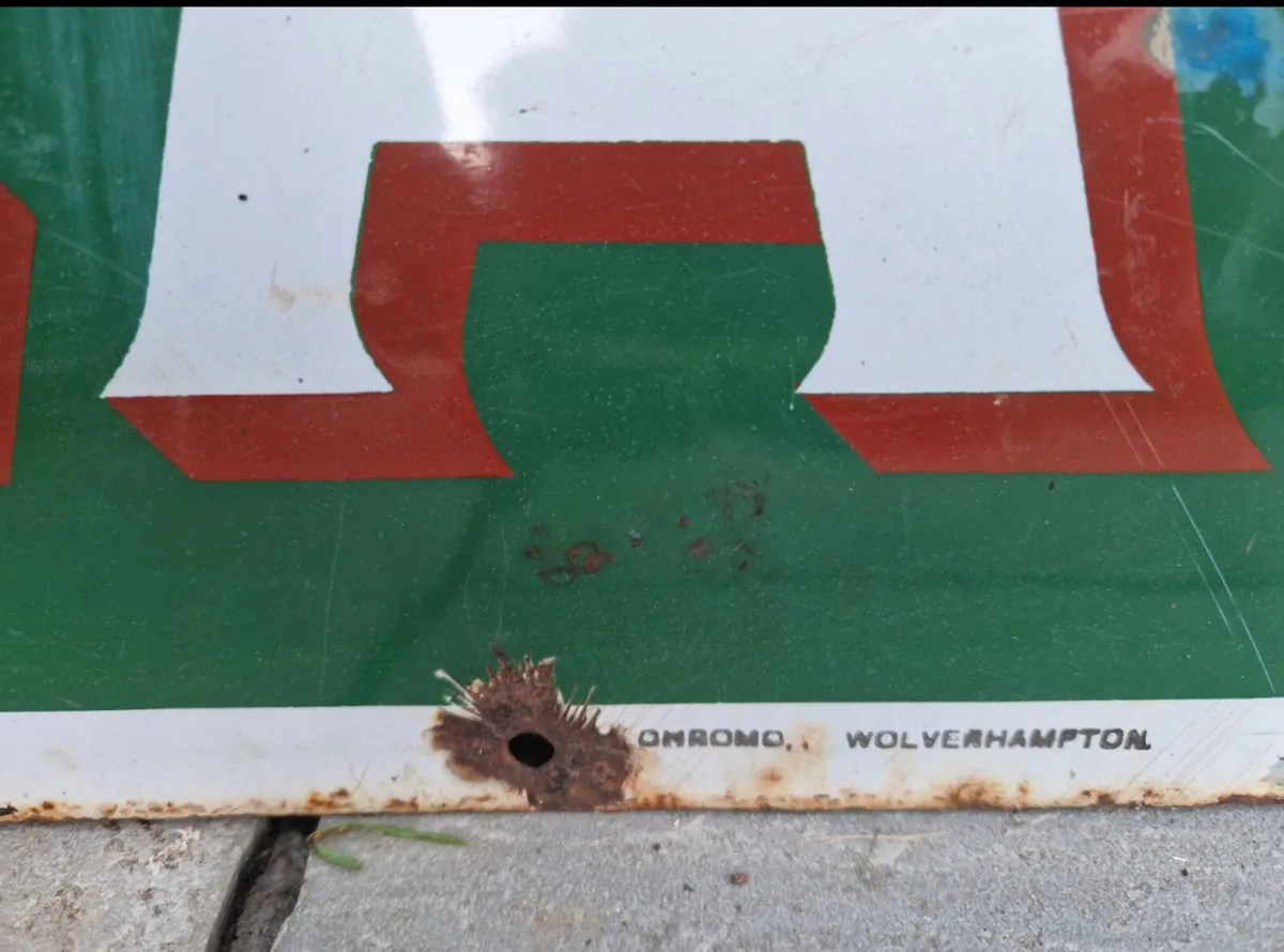 VINTAGE RARE ENJOY LIPTON’S enamel sign - Image 3