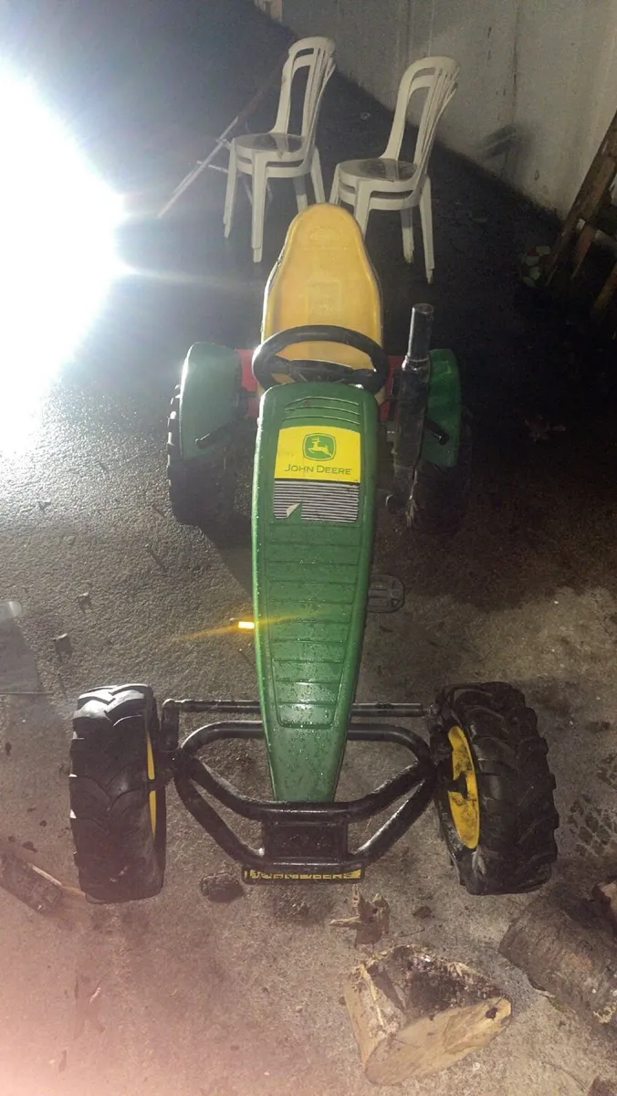John Deere Go kart with transport box - Image 2