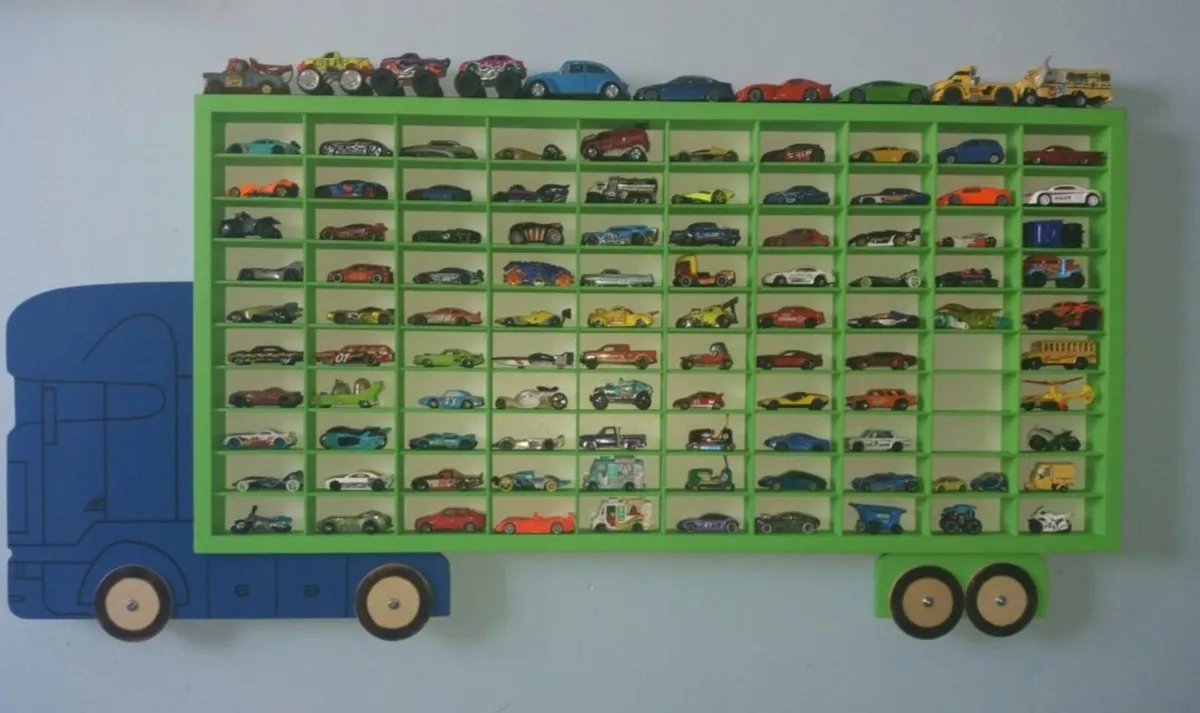 Cars Shelf Cabinet Display Organizer Hot Wheels - Image 3