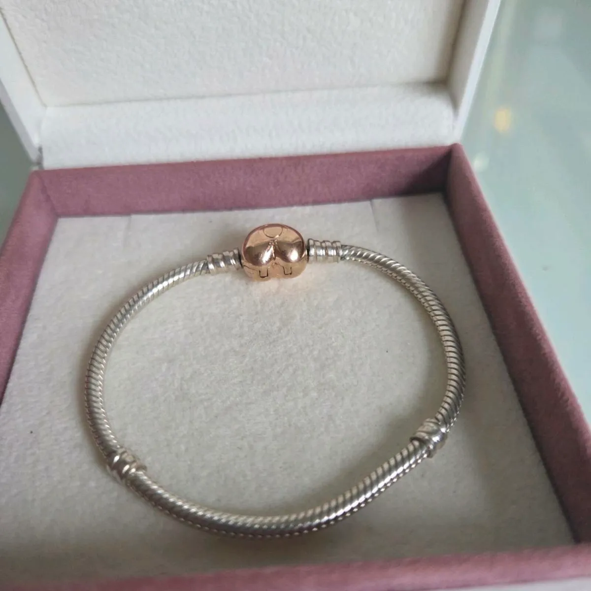 Pandora bracelet claps heart rose gold - Image 4