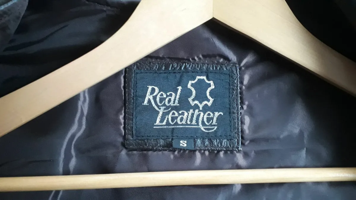 Dark Brown Leather Waistcoat - Image 3