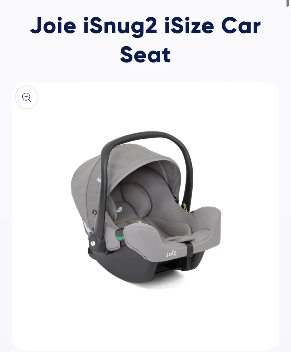 Joie iSnug2 iSize car seat & rotating isofix bas - Image 1