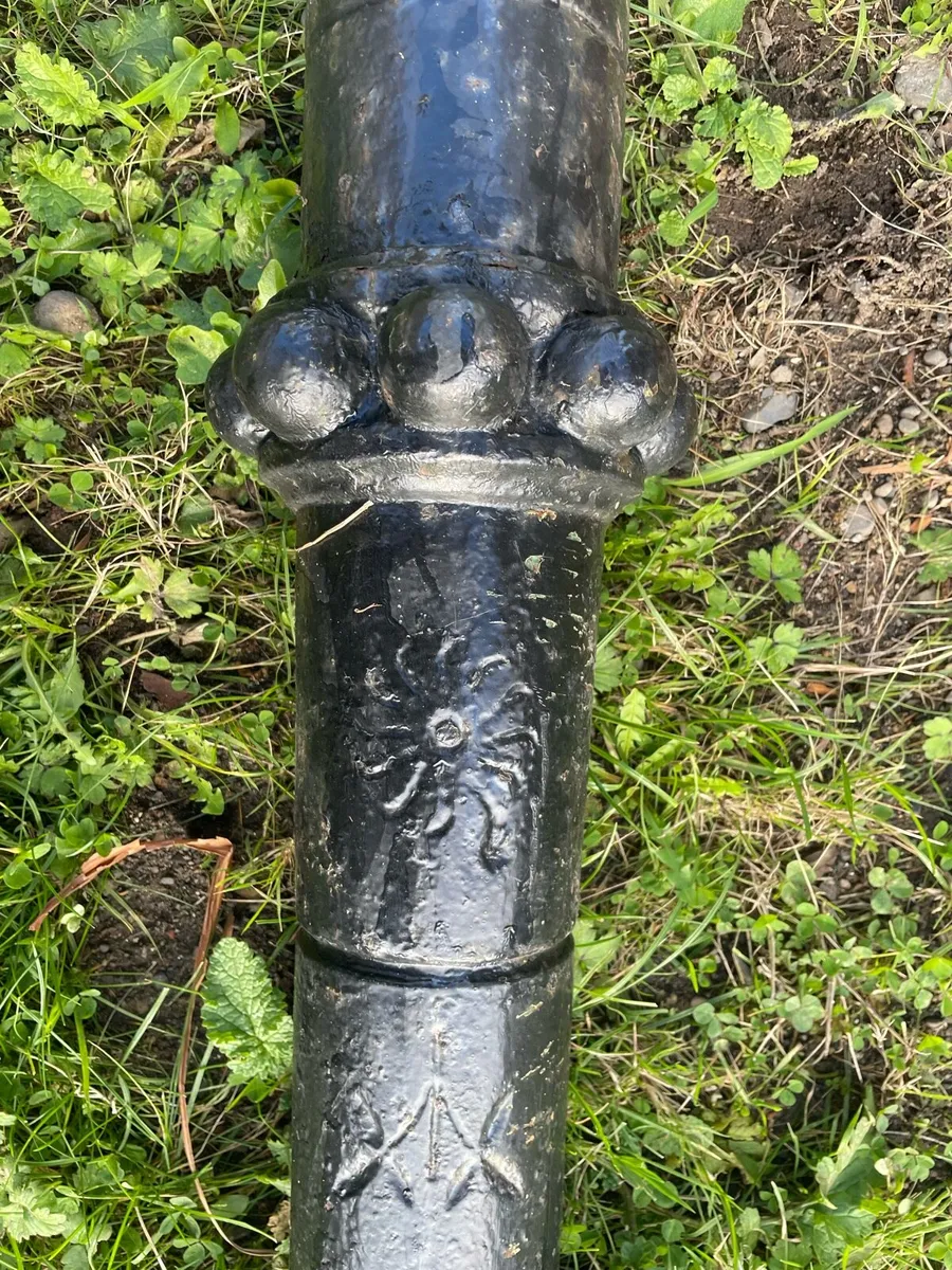 Antique 1910s Cast Iron Lamppost - Image 4