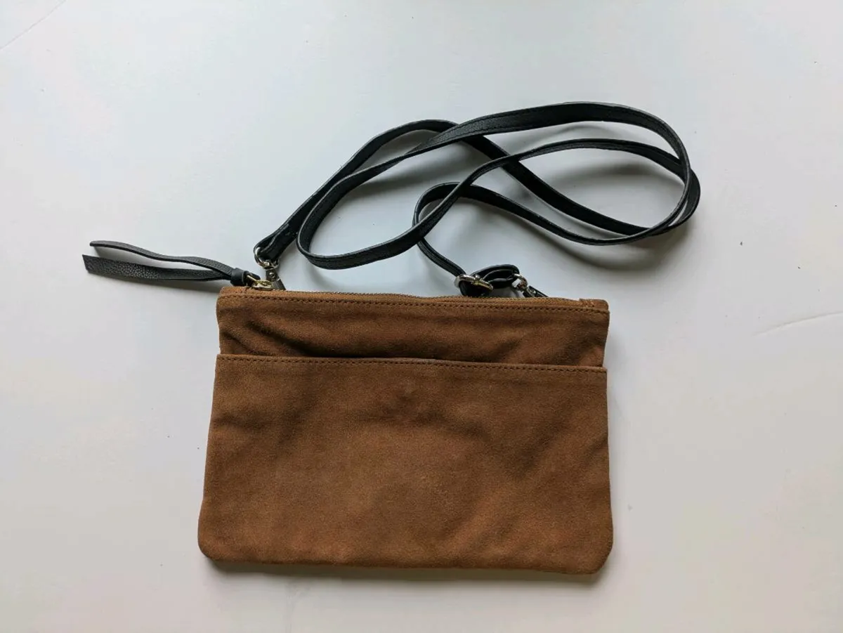 Brown Suede Handbag - Image 2