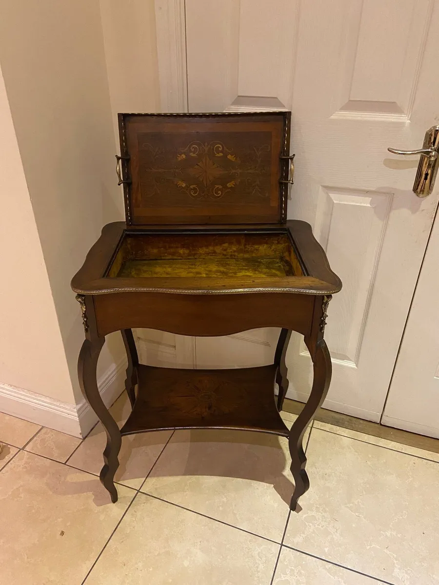 Antique French butler’s table - Image 3