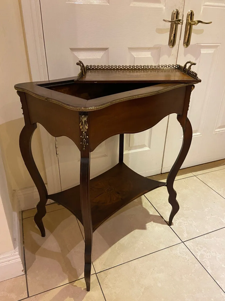 Antique French butler’s table - Image 4