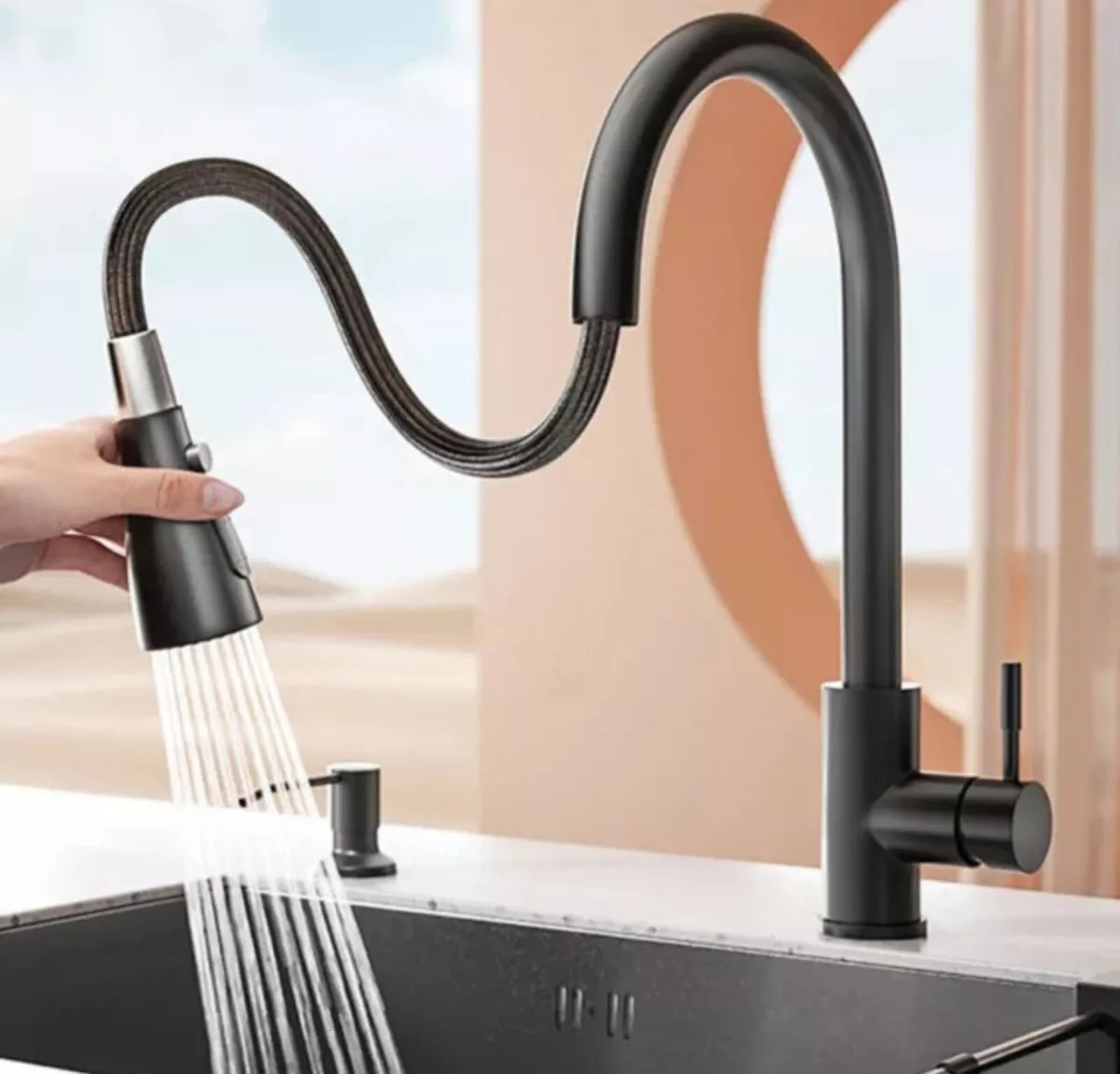 Kitchen Sink Tap Mixer Pull Out - Image 1